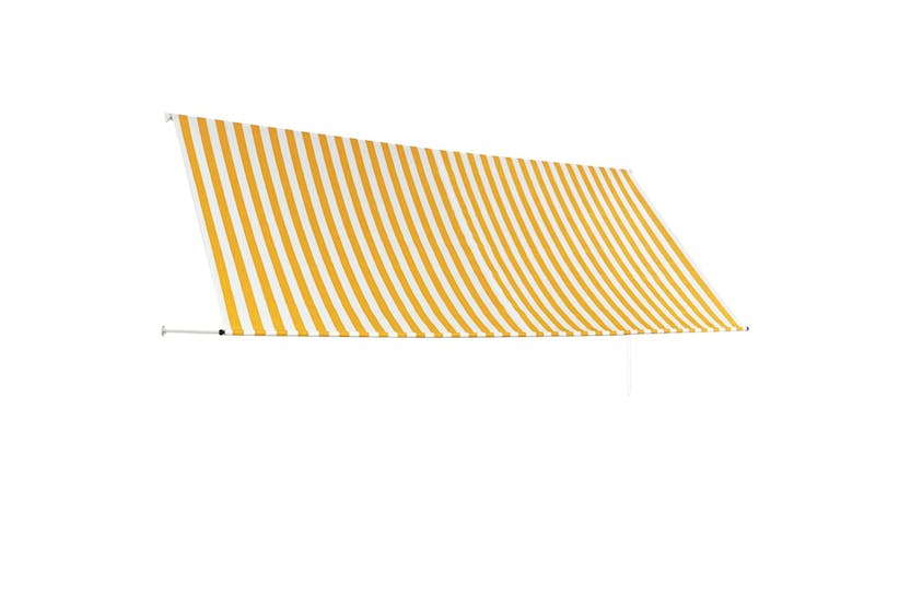 Vidaxl Retractable Awning 350x150 Cm Yellow And White Vidaxl Retractable Awning 350x150 Cm Yellow And White