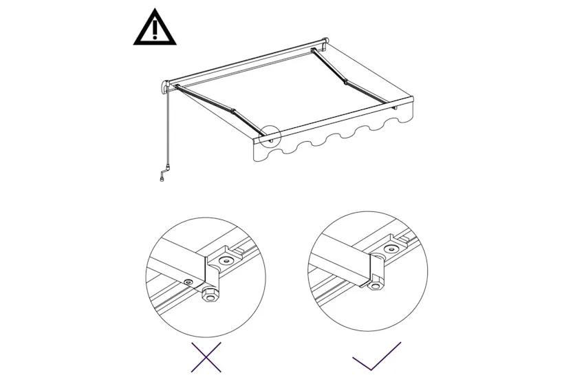 Vidaxl Manual Retractable Awning 600x300 Cm Cream Vidaxl Manual Retractable Awning 600x300 Cm Cream