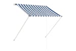 Vidaxl Retractable Awning 150x150 Cm Blue And White Vidaxl Retractable Awning 150x150 Cm Blue And White