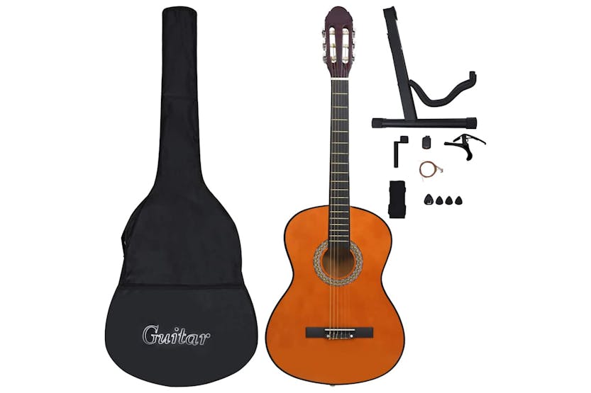 Vidaxl 12 Piece Classical Guitar Beginner Set 4/4 39" Vidaxl 12 Piece Classical Guitar Beginner Set 4/4 39"