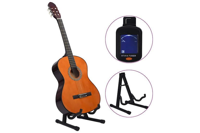 Vidaxl 12 Piece Classical Guitar Beginner Set 4/4 39" Vidaxl 12 Piece Classical Guitar Beginner Set 4/4 39"