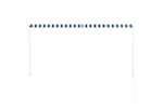 Vidaxl Retractable Awning 250x150 Cm Blue And White Vidaxl Retractable Awning 250x150 Cm Blue And White