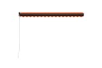 Vidaxl Manual Retractable Awning 450x300 Cm Orange And Brown Vidaxl Manual Retractable Awning 450x300 Cm Orange And Brown