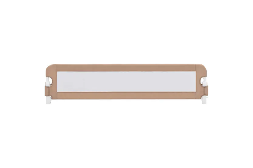 Vidaxl Toddler Safety Bed Rail Taupe 180x42 Cm Polyester Vidaxl Toddler Safety Bed Rail Taupe 180x42 Cm Polyester