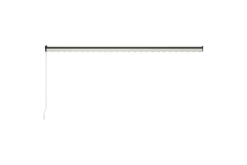 Vidaxl Manual Retractable Awning With Led 600x300 Cm Cream Vidaxl Manual Retractable Awning With Led 600x300 Cm Cream