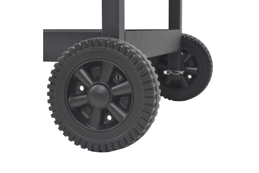 Vidaxl Bbq Charcoal Smoker With Bottom Shelf Black Vidaxl Bbq Charcoal Smoker With Bottom Shelf Black