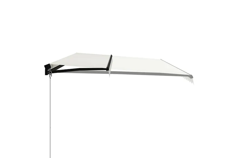 Vidaxl Manual Retractable Awning With Led 600x300 Cm Cream Vidaxl Manual Retractable Awning With Led 600x300 Cm Cream