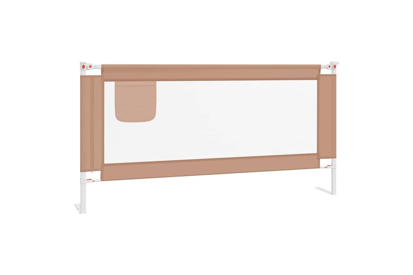 Vidaxl Toddler Safety Bed Rail Taupe 180x25 Cm Fabric Vidaxl Toddler Safety Bed Rail Taupe 180x25 Cm Fabric