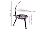 Vidaxl Bbq Stand Charcoal Barbecue Hang Round Vidaxl Bbq Stand Charcoal Barbecue Hang Round
