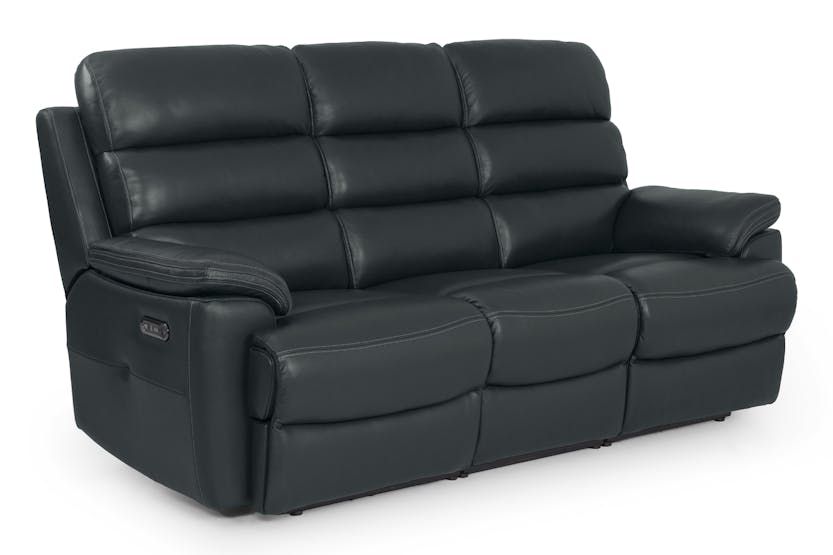 Alec 3 Seater Sofa | Power Headrest Recliner | Charcoal Alec 3 Seater Sofa | Power Headrest Recliner | Charcoal