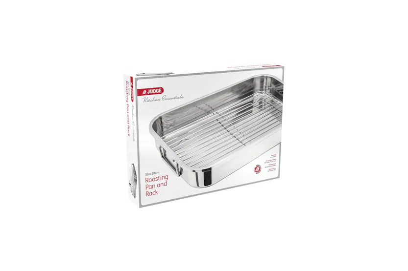 Judge H042 High-quality Roast Pan With Removable Rack, Easy Cleaning And 25 Year Guarantee Judge H042 High-quality Roast Pan With Removable Rack, Easy Cleaning And 25 Year Guarantee