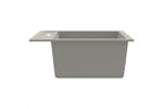 Vidaxl Granite Kitchen Sink Single Basin Grey Vidaxl Granite Kitchen Sink Single Basin Grey
