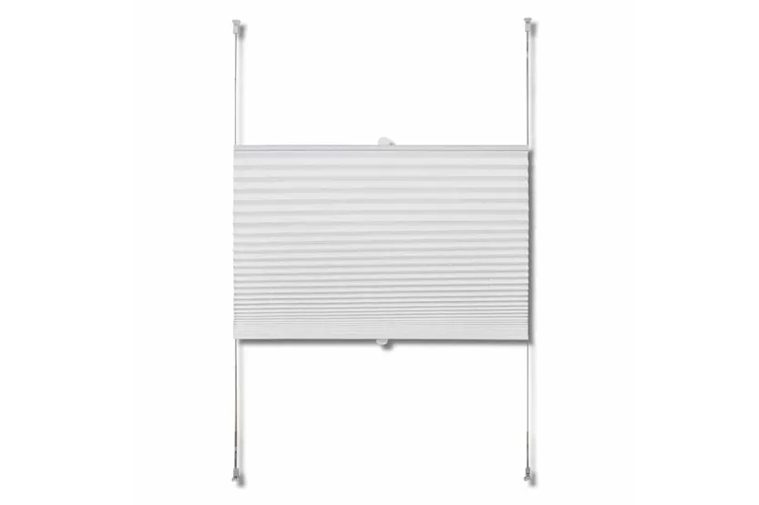 Vidaxl Plisse Blind 100x125cm White Pleated Blind Vidaxl Plisse Blind 100x125cm White Pleated Blind