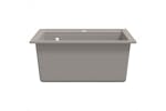 Vidaxl Granite Kitchen Sink Single Basin Grey Vidaxl Granite Kitchen Sink Single Basin Grey