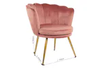 Genesis Flora Accent Chair | Petal Back Scallop | Velvet | Dusty Pink Genesis Flora Accent Chair | Petal Back Scallop | Velvet | Dusty Pink