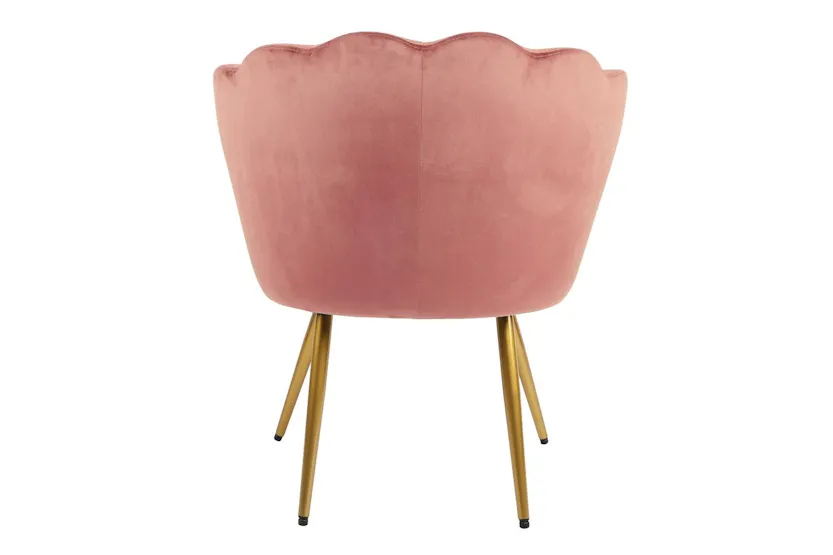 Genesis Flora Accent Chair | Petal Back Scallop | Velvet | Dusty Pink Genesis Flora Accent Chair | Petal Back Scallop | Velvet | Dusty Pink