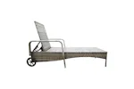 Ventura Deluxe Rattan Sun Lounger With Adjustable Recline - Grey Ventura Deluxe Rattan Sun Lounger With Adjustable Recline - Grey