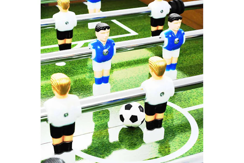 Vidaxl Football Table Steel 60 Kg 140x74.5x87.5 Cm Light Brown And Black Vidaxl Football Table Steel 60 Kg 140x74.5x87.5 Cm Light Brown And Black