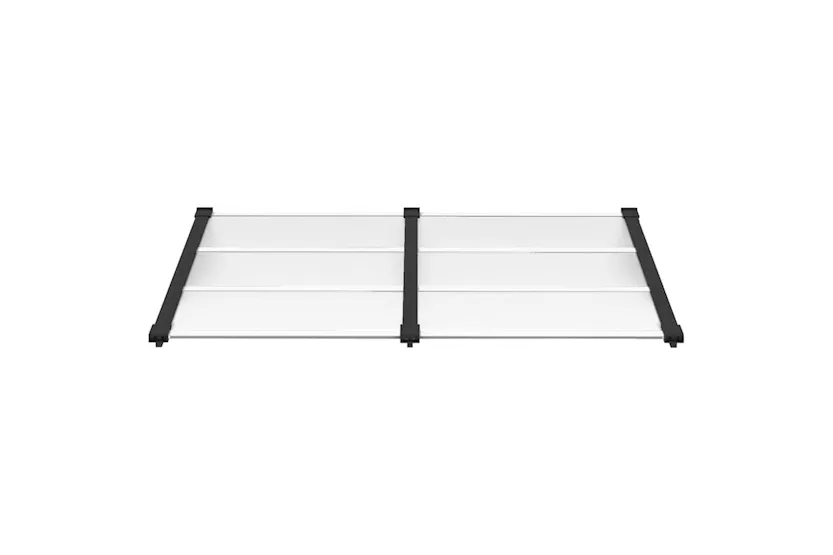 Vidaxl Door Canopy Black And Transparent 152.5x90 Cm Polycarbonate Vidaxl Door Canopy Black And Transparent 152.5x90 Cm Polycarbonate