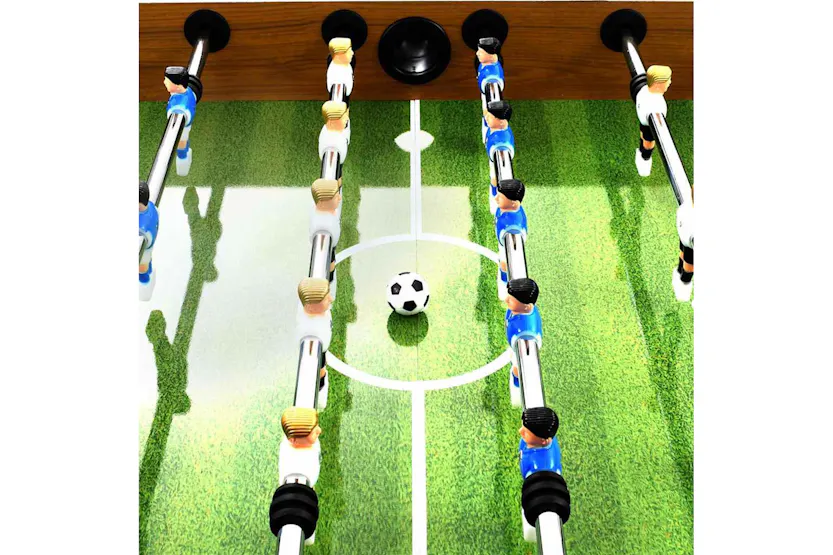 Vidaxl Football Table Steel 60 Kg 140x74.5x87.5 Cm Light Brown And Black Vidaxl Football Table Steel 60 Kg 140x74.5x87.5 Cm Light Brown And Black