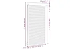 Vidaxl Roller Shutter Aluminium 110x220 Cm White Vidaxl Roller Shutter Aluminium 110x220 Cm White