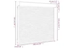 Vidaxl Roller Shutter Aluminium 160x150 Cm Anthracite Vidaxl Roller Shutter Aluminium 160x150 Cm Anthracite