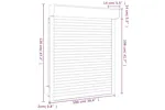 Vidaxl Roller Shutter Aluminium 100x120 Cm Anthracite Vidaxl Roller Shutter Aluminium 100x120 Cm Anthracite