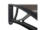 Vidaxl Door Canopy Black 240x75 Cm Pc Vidaxl Door Canopy Black 240x75 Cm Pc