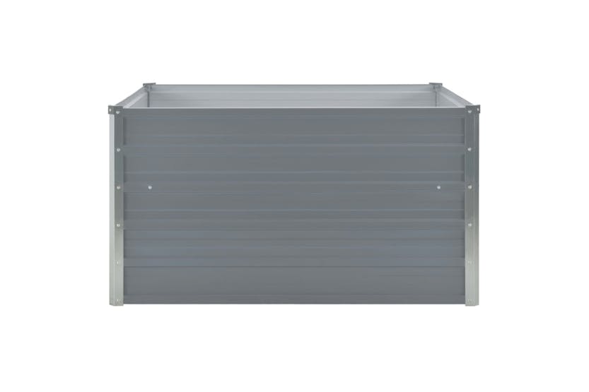 Vidaxl Raised Garden Bed 100x100x45 Cm Galvanised Steel Grey Vidaxl Raised Garden Bed 100x100x45 Cm Galvanised Steel Grey