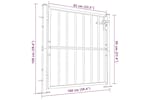 Vidaxl Garden Gate 100x100 Cm Stainless Steel Vidaxl Garden Gate 100x100 Cm Stainless Steel