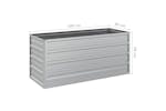 Vidaxl Garden Raised Bed 100x40x45 Cm Galvanized Steel Silver Vidaxl Garden Raised Bed 100x40x45 Cm Galvanized Steel Silver