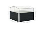 Vidaxl Greenhouse Anthracite 100x100x77 Cm Galvanised Steel Vidaxl Greenhouse Anthracite 100x100x77 Cm Galvanised Steel