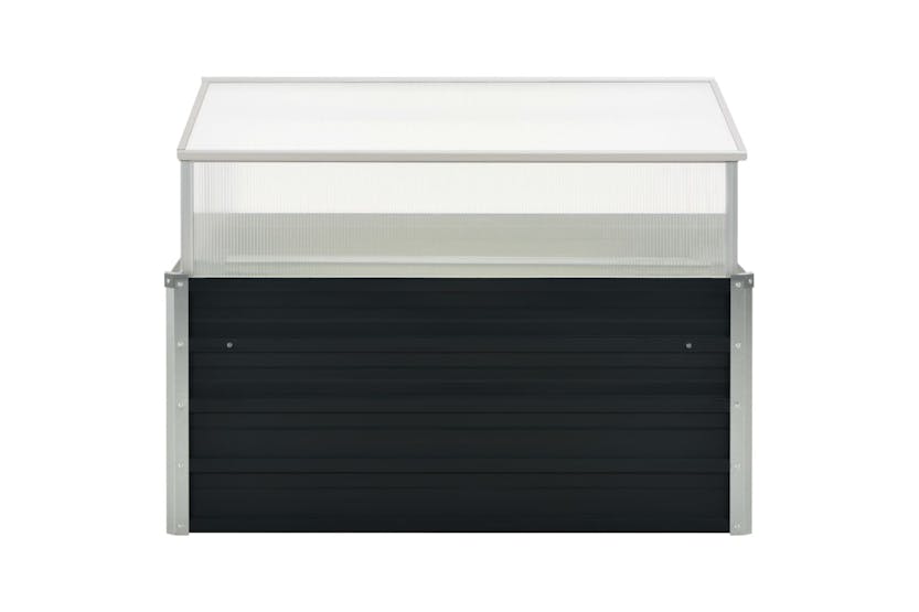 Vidaxl Greenhouse Anthracite 100x100x77 Cm Galvanised Steel Vidaxl Greenhouse Anthracite 100x100x77 Cm Galvanised Steel