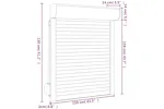 Vidaxl Roller Shutter Aluminium 110x130 Cm White Vidaxl Roller Shutter Aluminium 110x130 Cm White
