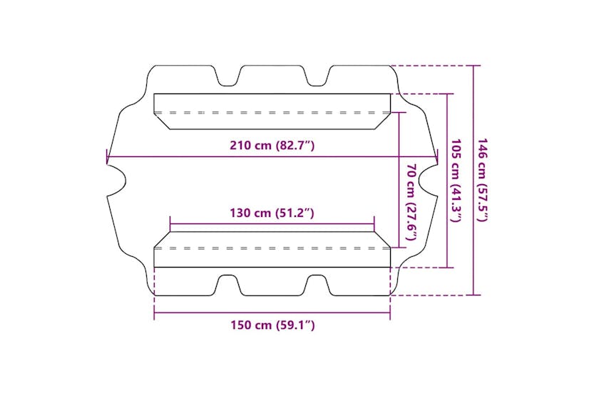 Vidaxl Replacement Canopy For Garden Swing Cream 150/130x105/70 Cm Vidaxl Replacement Canopy For Garden Swing Cream 150/130x105/70 Cm
