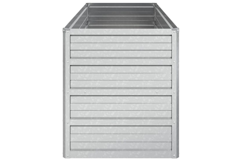 Vidaxl Garden Raised Bed 100x40x45 Cm Galvanized Steel Silver Vidaxl Garden Raised Bed 100x40x45 Cm Galvanized Steel Silver