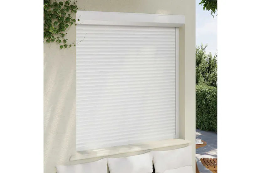 Vidaxl Roller Shutter Aluminium 140x150 Cm White Vidaxl Roller Shutter Aluminium 140x150 Cm White