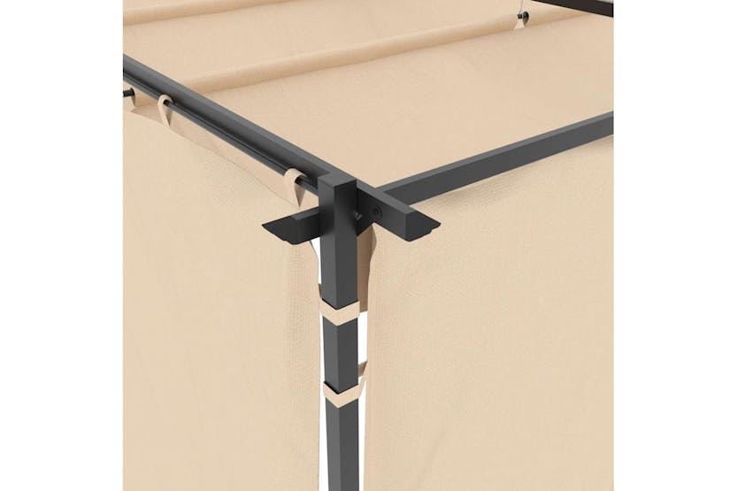 Vidaxl Gazebo With Curtains 3x3 M Cream Steel Vidaxl Gazebo With Curtains 3x3 M Cream Steel