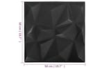 Vidaxl 3d Wall Panels 12 Pcs 50x50 Cm Diamond Black 3 M² Vidaxl 3d Wall Panels 12 Pcs 50x50 Cm Diamond Black 3 M²