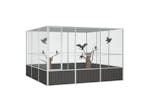 Vidaxl Bird Cage Anthracite 302.5x324.5x211.5 Cm Galvanised Steel Vidaxl Bird Cage Anthracite 302.5x324.5x211.5 Cm Galvanised Steel