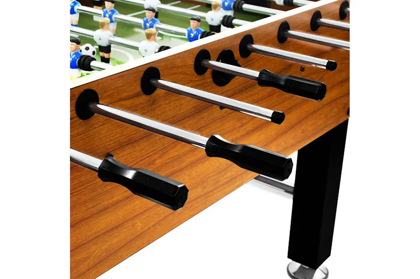 Vidaxl Football Table Steel 60 Kg 140x74.5x87.5 Cm Light Brown And Black Vidaxl Football Table Steel 60 Kg 140x74.5x87.5 Cm Light Brown And Black
