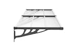 Vidaxl Door Canopy Black And Transparent 239x90 Cm Polycarbonate Vidaxl Door Canopy Black And Transparent 239x90 Cm Polycarbonate