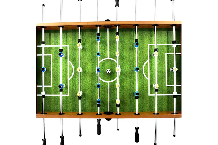Vidaxl Football Table Steel 60 Kg 140x74.5x87.5 Cm Light Brown And Black Vidaxl Football Table Steel 60 Kg 140x74.5x87.5 Cm Light Brown And Black