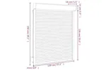 Vidaxl Roller Shutter Aluminium 120x150 Cm White Vidaxl Roller Shutter Aluminium 120x150 Cm White