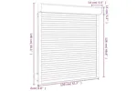 Vidaxl Roller Shutter Aluminium 130x140 Cm White Vidaxl Roller Shutter Aluminium 130x140 Cm White