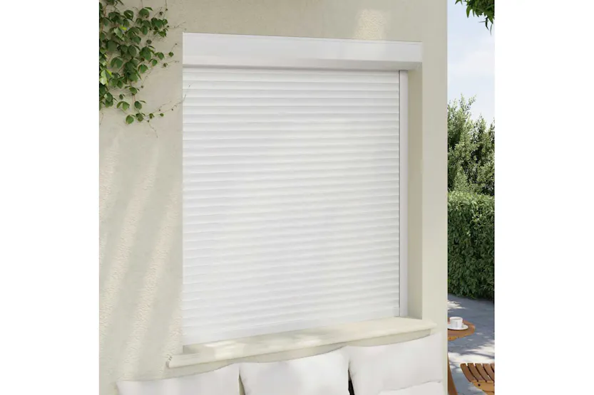 Vidaxl Roller Shutter Aluminium 130x140 Cm White Vidaxl Roller Shutter Aluminium 130x140 Cm White