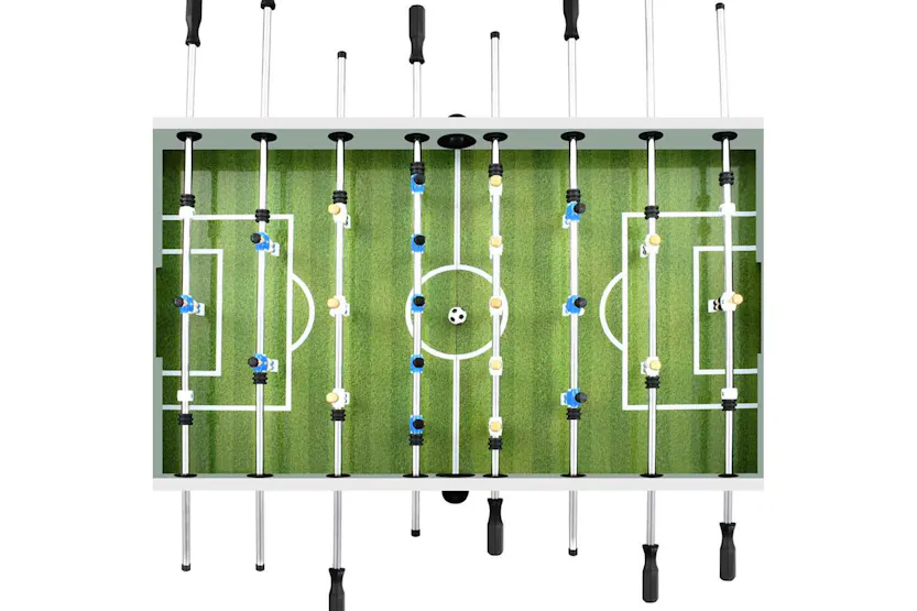 Vidaxl Football Table Steel 60 Kg 140x74.5x87.5 Cm White Vidaxl Football Table Steel 60 Kg 140x74.5x87.5 Cm White
