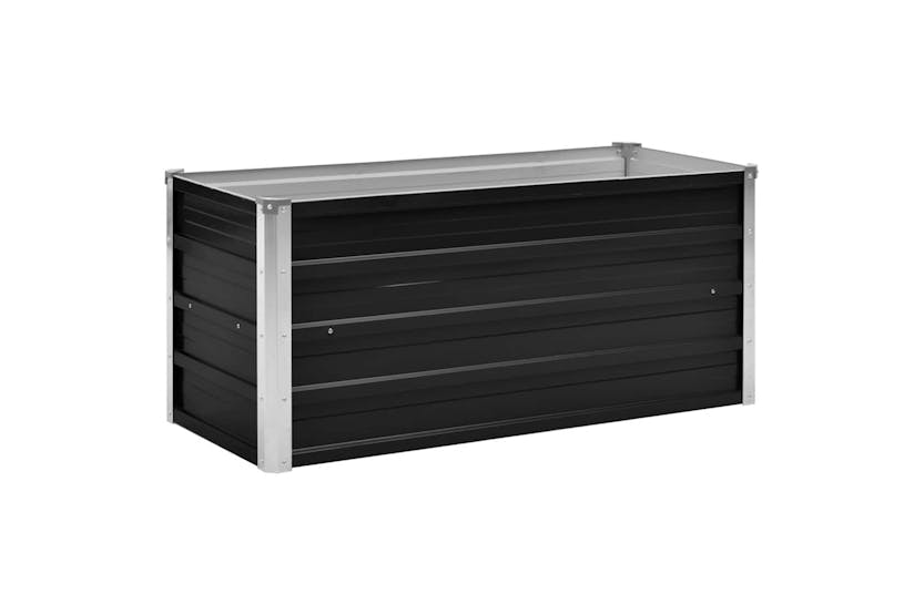 Vidaxl Garden Raised Bed Anthracite 100x40x45 Cm Galvanised Steel Vidaxl Garden Raised Bed Anthracite 100x40x45 Cm Galvanised Steel