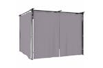 Vidaxl Gazebo With Curtains 3x3 M Anthracite Steel Vidaxl Gazebo With Curtains 3x3 M Anthracite Steel