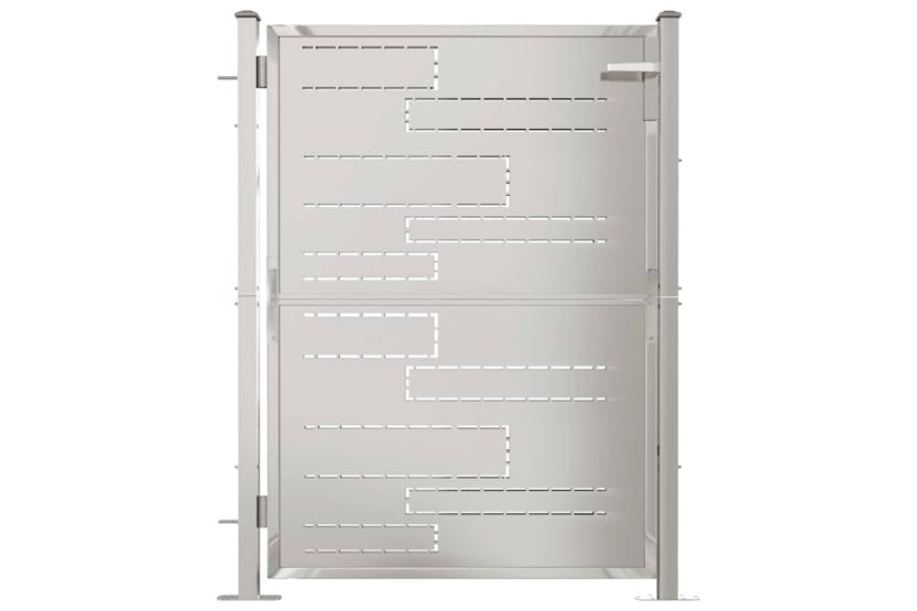 Vidaxl Garden Gate 100x125 Cm Stainless Steel Vidaxl Garden Gate 100x125 Cm Stainless Steel